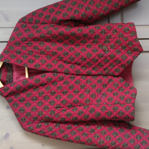 Quilted Blazer/Jacket with Tapestry Print - Picture 4 of 16